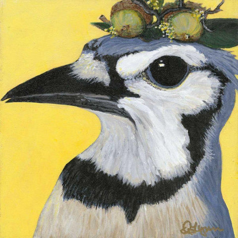 You Silly Bird - Parker White Modern Wood Framed Art Print by Roll, Dlynn