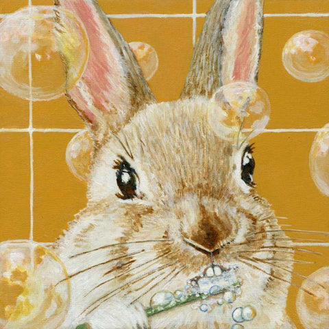 Bubbles - Robert White Modern Wood Framed Art Print by Roll, Dlynn