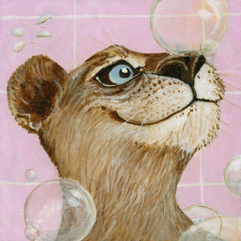 Bubbles - Ann White Modern Wood Framed Art Print by Roll, Dlynn