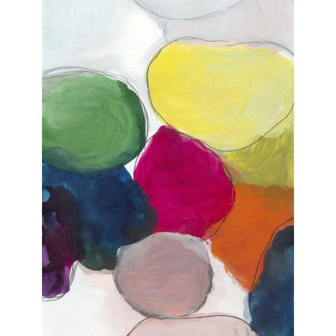 The Party I Black Modern Wood Framed Art Print by Fuchs, Jodi