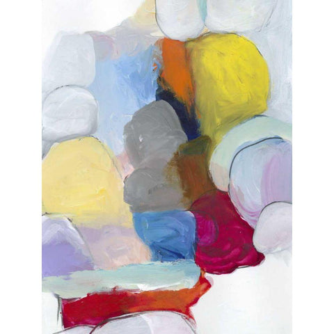 The Party II Black Modern Wood Framed Art Print by Fuchs, Jodi