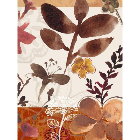Modern Flowers II White Modern Wood Framed Art Print by Cohen, Marietta