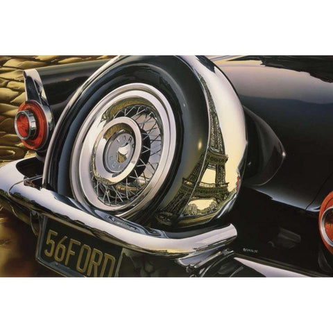 56 Thunderbird Gold Ornate Wood Framed Art Print with Double Matting by Reynolds, Graham