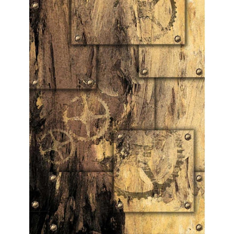 New Punk VI Black Modern Wood Framed Art Print by James, Andrea