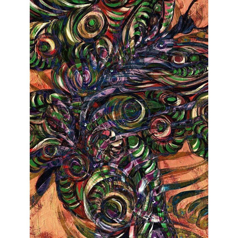 Flings II White Modern Wood Framed Art Print by Harrington, Danielle