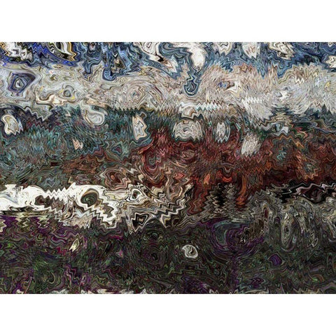 Dimension II Black Modern Wood Framed Art Print by Harrington, Danielle