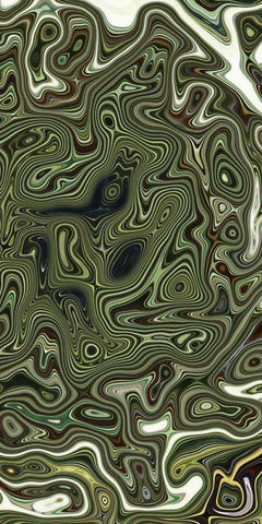 Rock Formations I Black Ornate Wood Framed Art Print with Double Matting by Harrington, Danielle