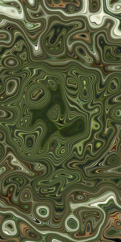 Rock Formations II Black Ornate Wood Framed Art Print with Double Matting by Harrington, Danielle