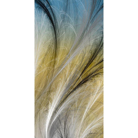 Fountain Grass IV Black Modern Wood Framed Art Print by Burghardt, James