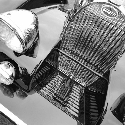 39 Bugati T57 Black Modern Wood Framed Art Print with Double Matting by Stein, Daniel