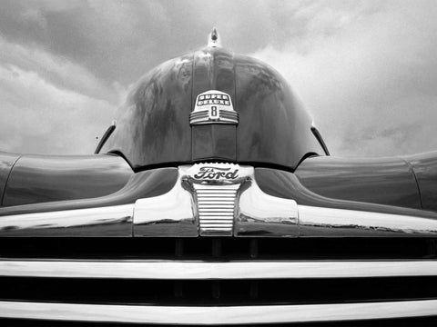 47 Ford Super Deluxe White Modern Wood Framed Art Print with Double Matting by Stein, Daniel