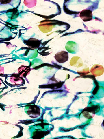 Bubble Abstract II Black Ornate Wood Framed Art Print with Double Matting by Ilosky, Pam