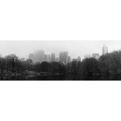 Panorama of NYC III Gold Ornate Wood Framed Art Print with Double Matting by Pica, Jeff