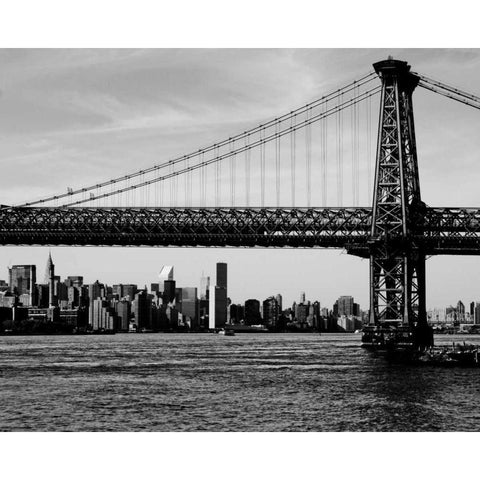 Bridges of NYC IV Gold Ornate Wood Framed Art Print with Double Matting by Pica, Jeff