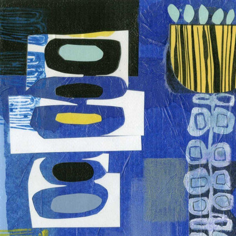 Smile II White Modern Wood Framed Art Print with Double Matting by Velasquez, Deborah