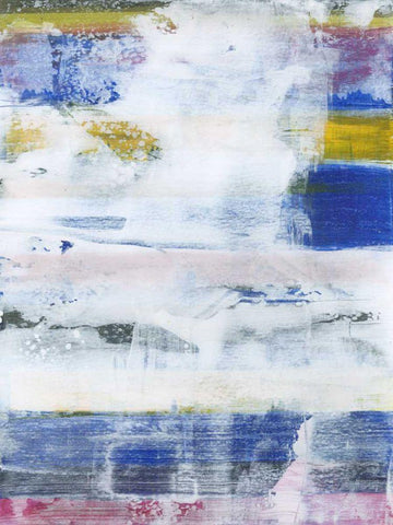 White Wash I White Modern Wood Framed Art Print with Double Matting by Fuchs, Jodi