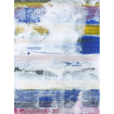 White Wash I Black Modern Wood Framed Art Print with Double Matting by Fuchs, Jodi