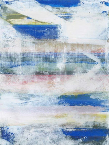 White Wash II White Modern Wood Framed Art Print with Double Matting by Fuchs, Jodi