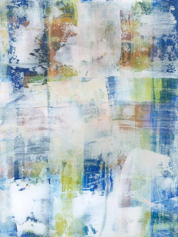 White Wash III White Modern Wood Framed Art Print with Double Matting by Fuchs, Jodi