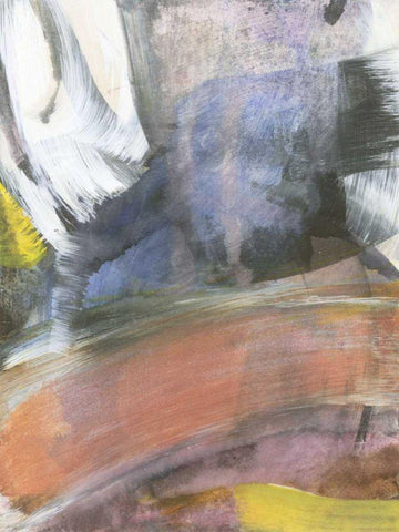 Swish White Modern Wood Framed Art Print with Double Matting by Fuchs, Jodi