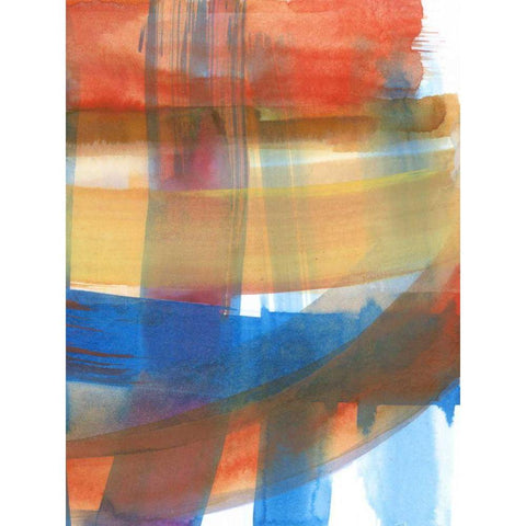 Rainbow Reorganized II Black Modern Wood Framed Art Print with Double Matting by Fuchs, Jodi