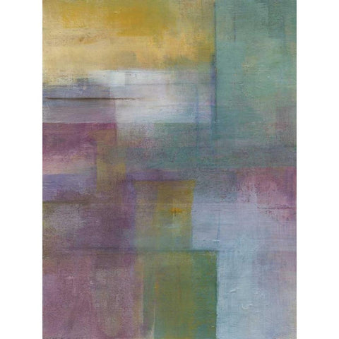 Mauve Essence I Black Modern Wood Framed Art Print with Double Matting by Green-Aldridge, W.