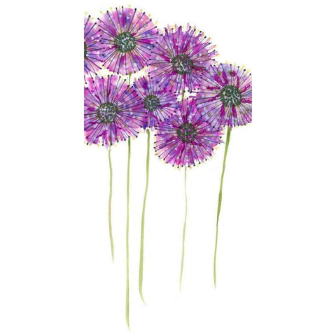 Pinwheels II Black Modern Wood Framed Art Print by Velasquez, Deborah