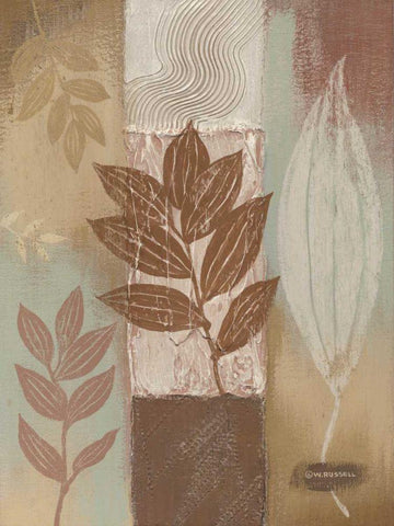 Spa Silhouette III Black Ornate Wood Framed Art Print with Double Matting by Russell, Wendy