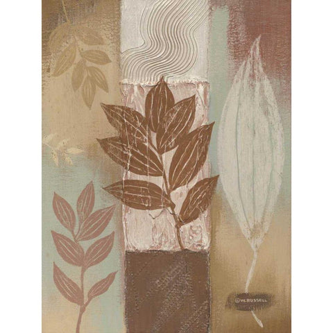 Spa Silhouette III Black Modern Wood Framed Art Print by Russell, Wendy