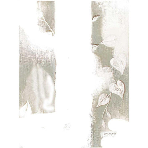 Spa Silhouette IV White Modern Wood Framed Art Print by Russell, Wendy