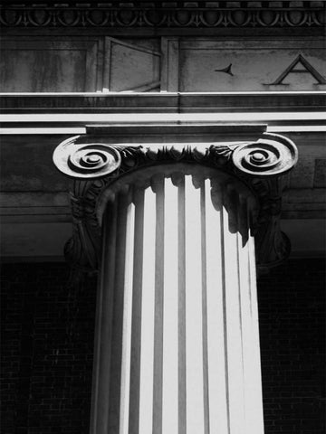 NYC Architecture I White Modern Wood Framed Art Print with Double Matting by Pica, Jeff