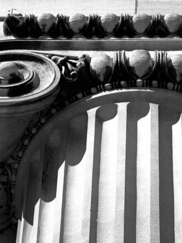 NYC Architecture III Black Ornate Wood Framed Art Print with Double Matting by Pica, Jeff