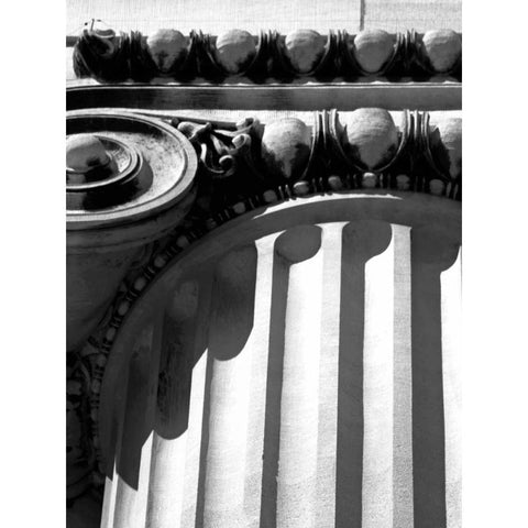 NYC Architecture III Black Modern Wood Framed Art Print with Double Matting by Pica, Jeff