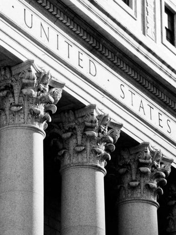 NYC Architecture VIII White Modern Wood Framed Art Print with Double Matting by Pica, Jeff