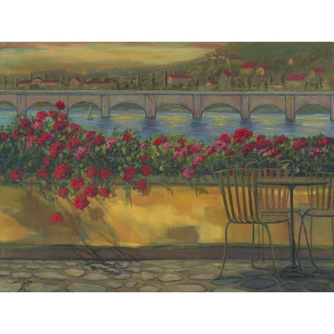 Whispering Reds I White Modern Wood Framed Art Print by Joy, Julie