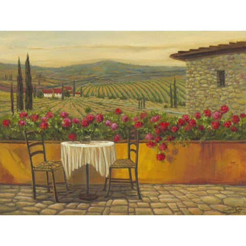 Whispering Reds II Black Modern Wood Framed Art Print with Double Matting by Joy, Julie