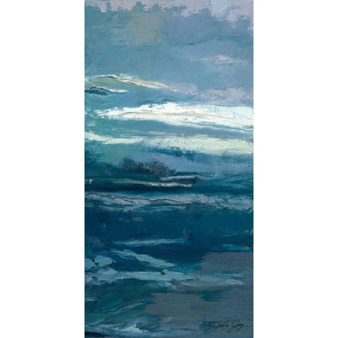 Mystery Current II Gold Ornate Wood Framed Art Print with Double Matting by Joy, Julie