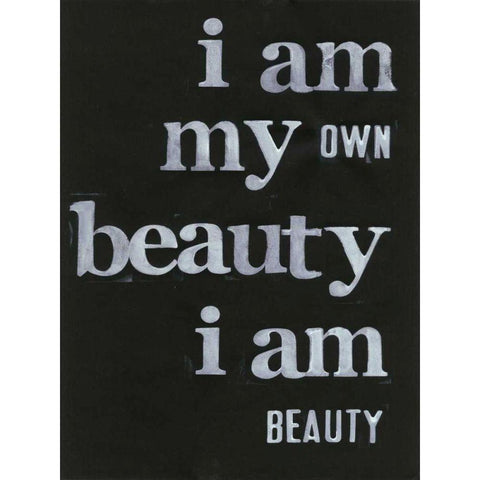 Be Beautiful I Gold Ornate Wood Framed Art Print with Double Matting by Velasquez, Deborah