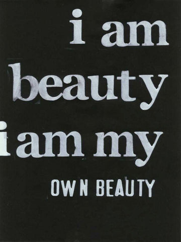 Be Beautiful II Black Ornate Wood Framed Art Print with Double Matting by Velasquez, Deborah