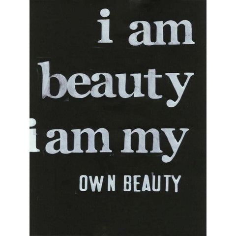 Be Beautiful II Black Modern Wood Framed Art Print by Velasquez, Deborah