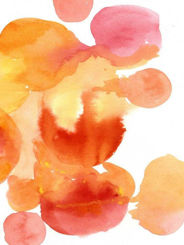 Fire Water II Black Ornate Wood Framed Art Print with Double Matting by Velasquez, Deborah