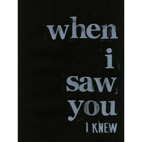 When I Saw You... I Gold Ornate Wood Framed Art Print with Double Matting by Velasquez, Deborah