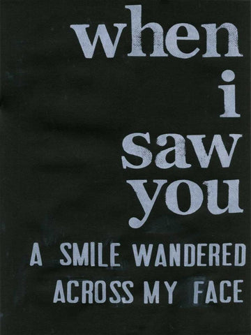 When I Saw You... II Black Ornate Wood Framed Art Print with Double Matting by Velasquez, Deborah