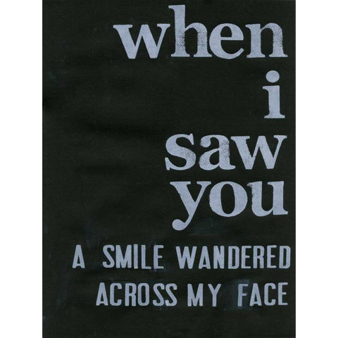 When I Saw You... II White Modern Wood Framed Art Print by Velasquez, Deborah