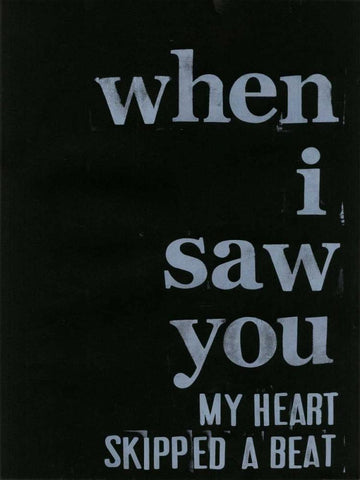 When I Saw You... III Black Ornate Wood Framed Art Print with Double Matting by Velasquez, Deborah