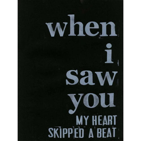When I Saw You... III White Modern Wood Framed Art Print by Velasquez, Deborah