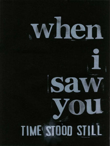 When I Saw You... IV Black Ornate Wood Framed Art Print with Double Matting by Velasquez, Deborah