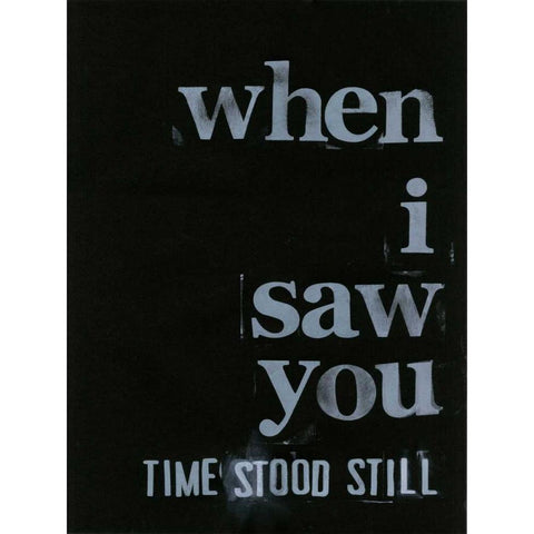 When I Saw You... IV White Modern Wood Framed Art Print by Velasquez, Deborah