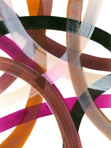 Infinite Path I Black Ornate Wood Framed Art Print with Double Matting by Fuchs, Jodi