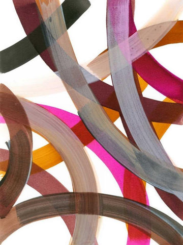 Infinite Path III White Modern Wood Framed Art Print with Double Matting by Fuchs, Jodi